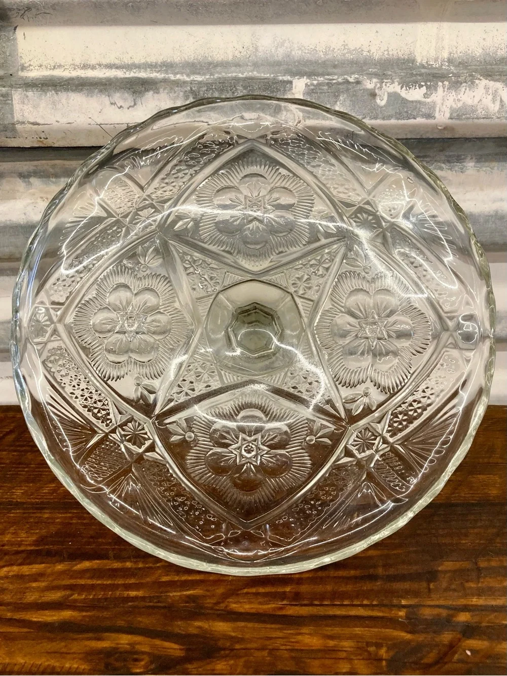 Vintage clear pressed